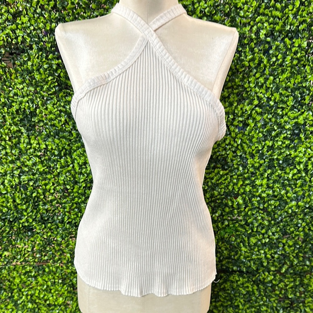 Elegant cream Halter Top Size XL
